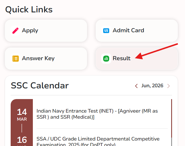 ssc result check